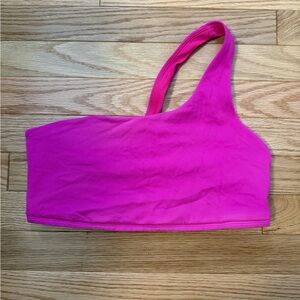 ALO Yoga Pink One-Shoulder Top